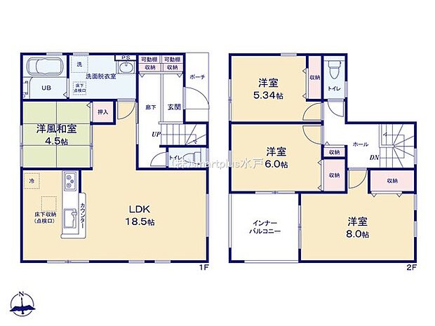 〜水周り集中プランを採用〜 ・キッチン・洗面など水回りを集中させることで家事のしやすい間取。 ・日々の事なので家事導線もご見学の際にぜひチェックしてみてください。 