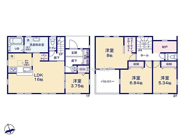 〜水周り集中プランを採用〜 ・キッチン・洗面など水回りを集中させることで家事のしやすい間取。 ・日々の事なので家事導線もご見学の際にぜひチェックしてみてください。 
