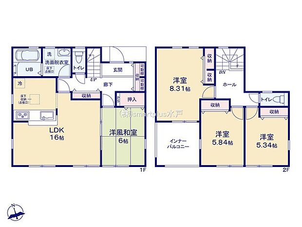 〜全居室南向きの間取り〜 ・各居室が南向きなので穏やかな陽の入る陽当り良好な仕様。 ・明るい空間でくつろぎのお時間をお過ごしいただけます。