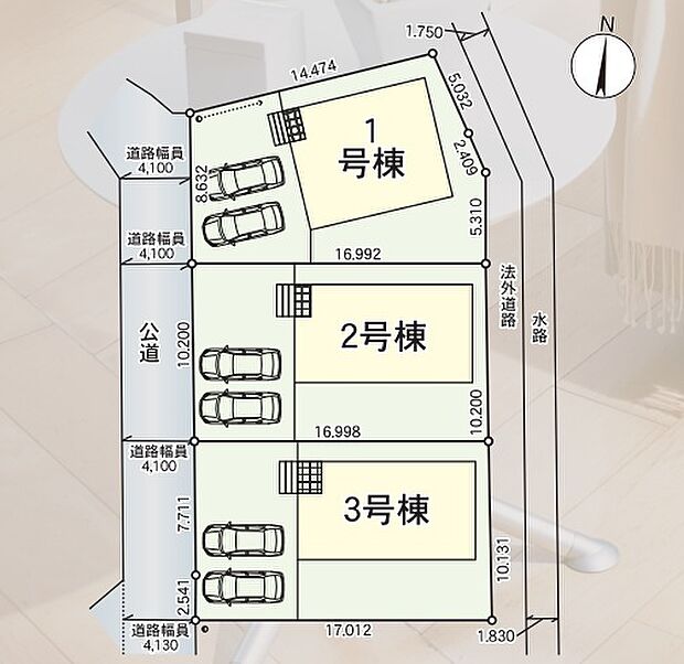 〜カースペース2台以上確保〜 ・各棟カースペースが2台以上ございますので、車通勤の方にもお勧めのプランとなっております。 ・余裕の敷地で余裕のある新生活をお過ごしいただけます。 