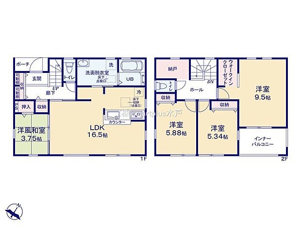 〜収納豊富なプランを採用〜 ・ウォークインクローゼット、納戸など収納豊富なプランを採用。 ・今のお住まいと収納力をぜひ比較してみてください。
