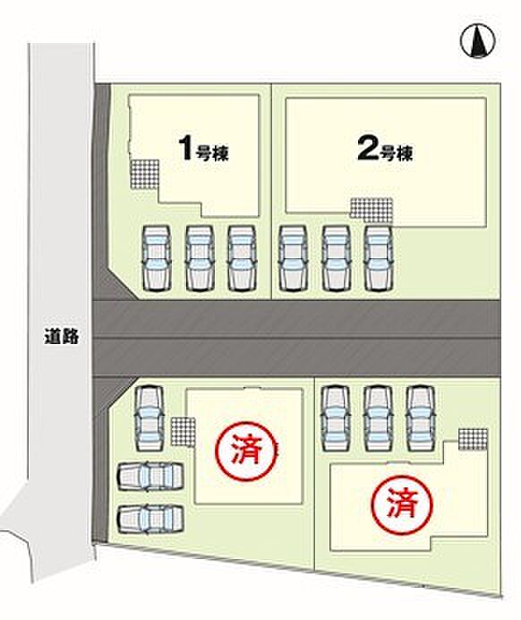 〜カースペース3台以上確保〜 ・各棟カースペースが3台以上ございますので、車通勤の方にもお勧めのプランとなっております。 ・余裕の敷地で余裕のある新生活をお過ごしいただけます。
