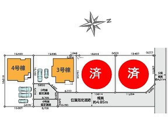 〜カースペース2台以上確保〜 ・各棟カースペースが2台以上ございますので、車通勤の方にもお勧めのプランとなっております。 ・余裕の敷地で余裕のある新生活をお過ごしいただけます。