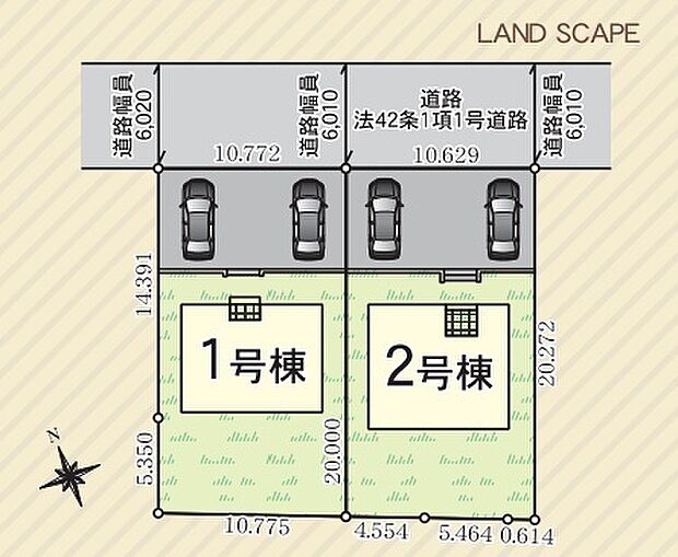 〜カースペース2台以上確保〜 ・各棟カースペースが2台以上ございますので、車通勤の方にもお勧めのプランとなっております。 ・余裕の敷地で余裕のある新生活をお過ごしいただけます。