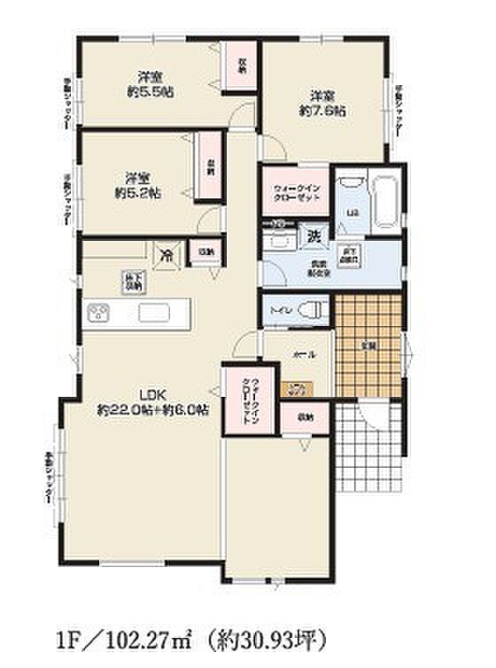 〜今人気の「平屋」プラン〜 ・バリアフリー性に優れ、ワンフロアで完結出来る事から人気が高まっている「平屋」プラン。 ・ぜひ一度ご見学いただき、その魅力をご体感くださいませ。