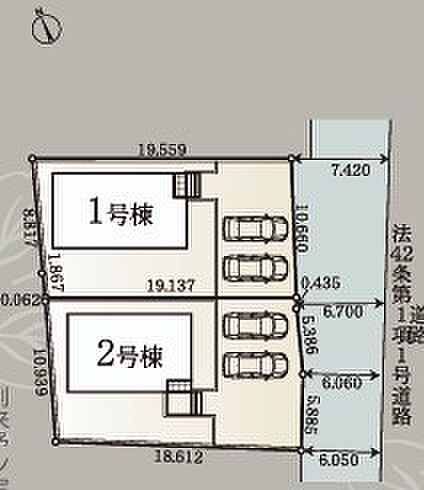 〜カースペース2台以上確保〜 ・各棟カースペースが2台以上ございますので、車通勤の方にもお勧めのプランとなっております。 ・余裕の敷地で余裕のある新生活をお過ごしいただけます。