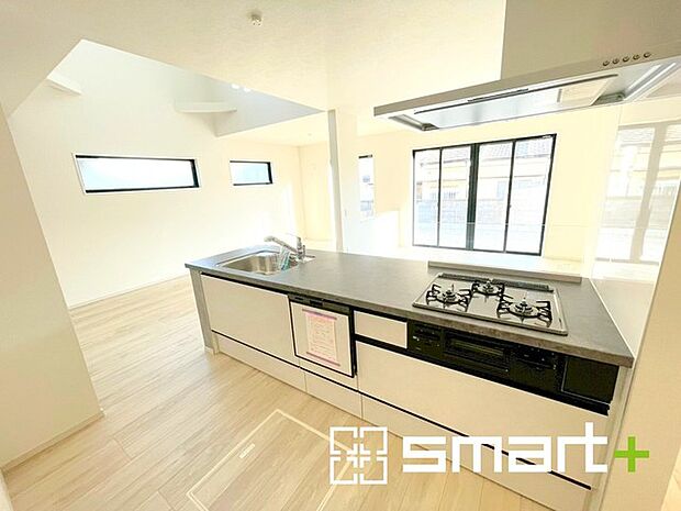 〜食器洗浄機を標準装備〜 ・キッチンにはビルトインタイプの食器洗浄機を標準装備。 ・家事にかける時間を削減でき、「自分時間」を増やすことができる嬉しいアイテムです。 