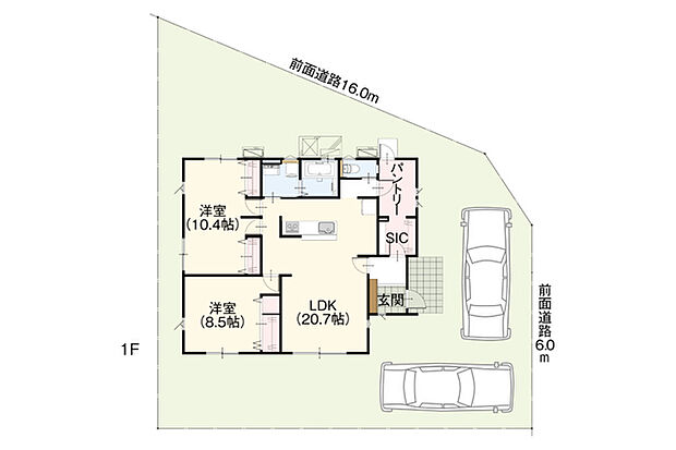 ~全室2面採光の間取り~ ・各お部屋が2面採光になっているので穏やかな陽が降り注ぐ陽当り良好な仕様。 ・明るい空間でくつろぎのお時間をお過ごしいただけます。