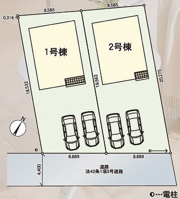 ~カースペース2台以上確保~ ・各棟カースペースが2台以上ございますので、車通勤の方にもお勧めのプランとなっております。 ・余裕の敷地で余裕のある新生活をお過ごしいただけます。