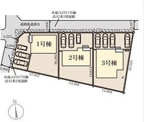～カースペース3台分ご用意～ ・3台分のカースペースがございますので、車通勤の方やご来客の多い方にもお勧めのお住まいです。 ・余裕の敷地で余裕の新生活をお過ごしいただけます。 