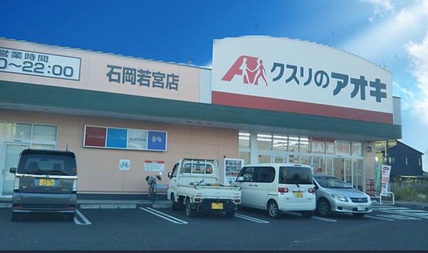クスリのアオキ石岡若松店（530m）