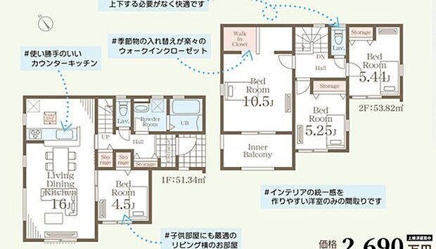 ~カースペース5台分ご用意~ ・5台分のカースペースがございますので、車通勤の方やご来客の多い方にもお勧めのお住まいです。 ・余裕の敷地で余裕の新生活をお過ごしいただけます。