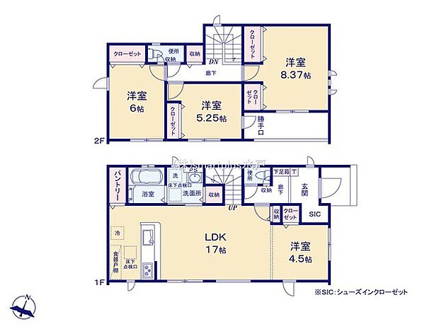 ~全居室南向きの間取り~ ・各居室が南向きなので穏やかな陽の入る陽当り良好な仕様。 ・明るい空間でくつろぎのお時間をお過ごしいただけます。
