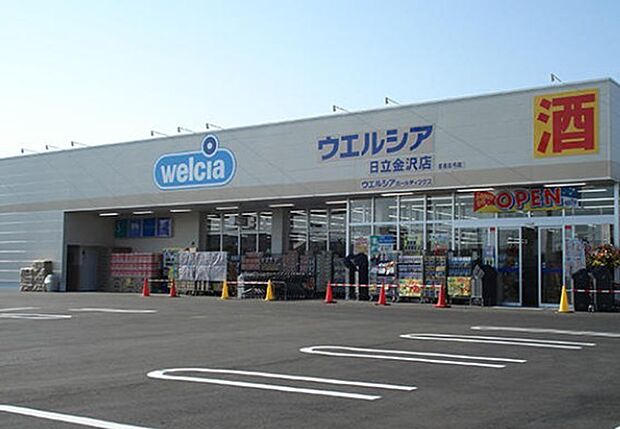 ウェルシア日立金沢店（80m）
