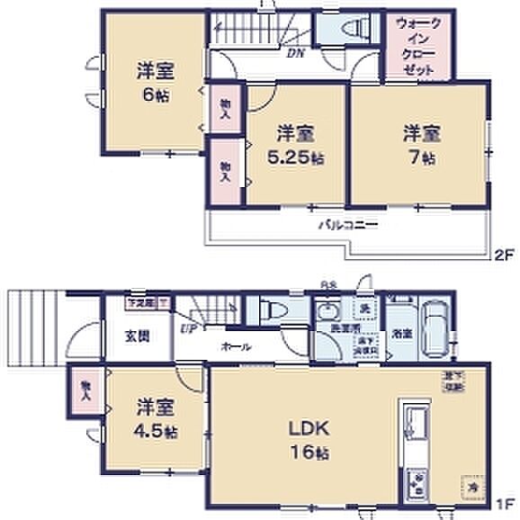 ～収納豊富なプランを採用～ ・ウォークインクローゼットなど収納豊富なプランを採用。家の中がスッキリと片付きます。 ・今のお住まいと収納力をぜひ比較してみてください。 