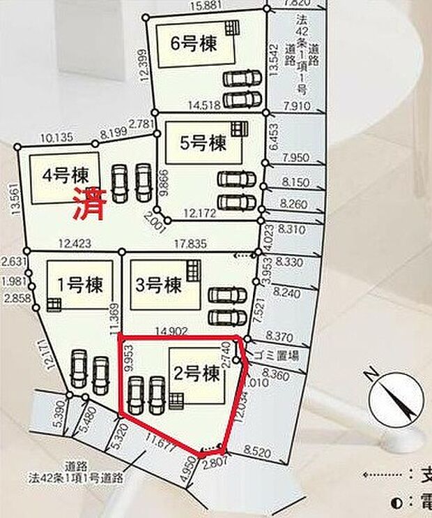 ~カースペース2台以上確保~ ・各棟カースペースが2台以上ございますので、車通勤の方にもお勧めのプランとなっております。 ・余裕の敷地で余裕のある新生活をお過ごしいただけます。