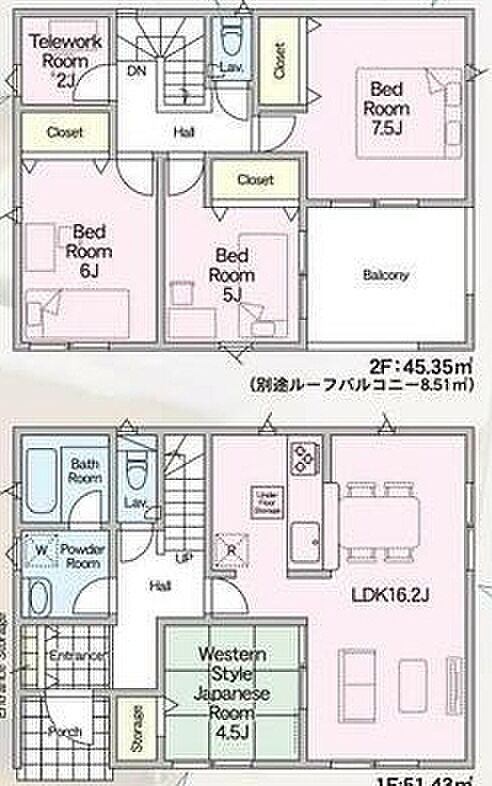 ~「テレワークルーム」のあるお住まい~ ・今の時代に嬉しい「テレワークルーム」をご用意。 ・もちろんお子様の勉強部屋、追加の収納としてのご利用も可能です。