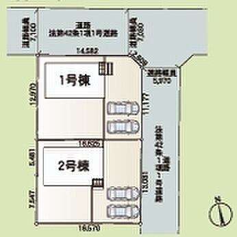 ～カースペース2台以上確保～ ・各棟カースペースが2台以上ございますので、車通勤の方にもお勧めのプランとなっております。 ・余裕の敷地で余裕のある新生活をお過ごしいただけます。