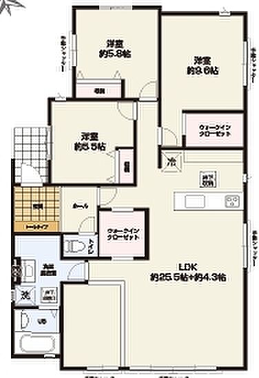 ~今人気の「平屋」プラン~ ・バリアフリー性に優れ、ワンフロアで完結出来る事から人気が高まっている「平屋」プラン。 ・ぜひ一度ご見学いただき、その魅力をご体感くださいませ。