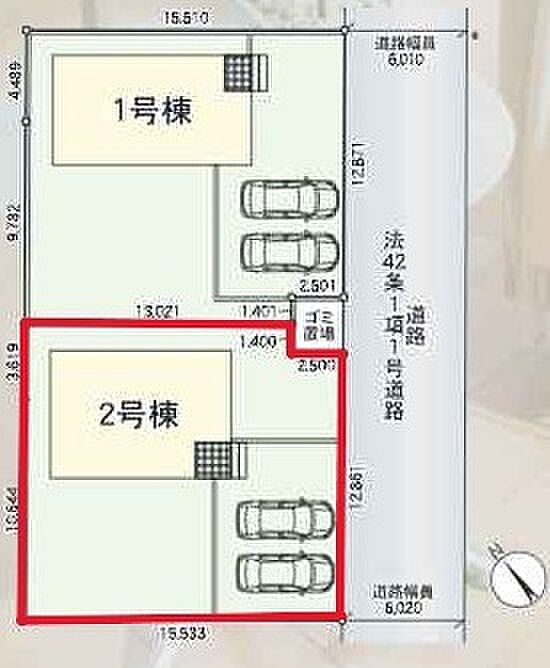 ~カースペース2台以上確保~ ・各棟カースペースが2台以上ございますので、車通勤の方にもお勧めのプランとなっております。 ・余裕の敷地で余裕のある新生活をお過ごしいただけます。