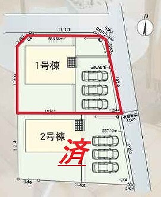 ~カースペース3台分ご用意~ ・3台分のカースペースがございますので、車通勤の方やご来客の多い方にもお勧めのお住まいです。 ・余裕の敷地で余裕の新生活をお過ごしいただけます。