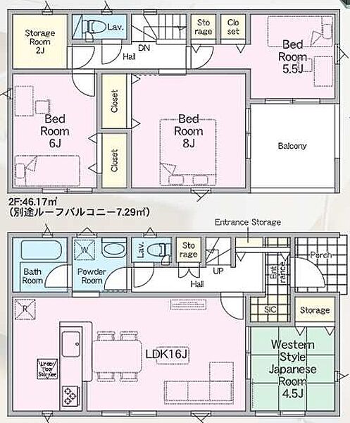 ～使い勝手の良い4ＬＤＫプラン～ ・シンプルで使い勝手が良く、人気の高い4ＬＤＫのプランを採用。 ・収納もしっかりございますので、お家の中がスッキリと片付きます。