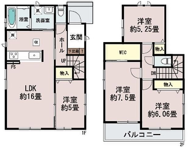 ～収納豊富なプランを採用～ ・ウォークインクローゼットなど収納豊富なプランを採用。家の中がスッキリと片付きます。 ・今のお住まいと収納力をぜひ比較してみてください。 