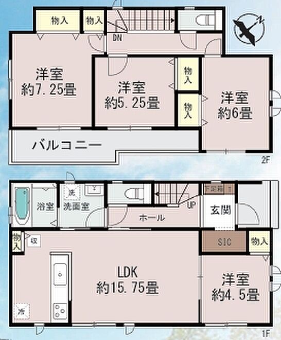 ~水周り集中プランを採用~ ・キッチン・洗面など水回りを集中させることで家事のしやすい間取。 ・日々の事なので家事導線もご見学の際にぜひチェックしてみてください。