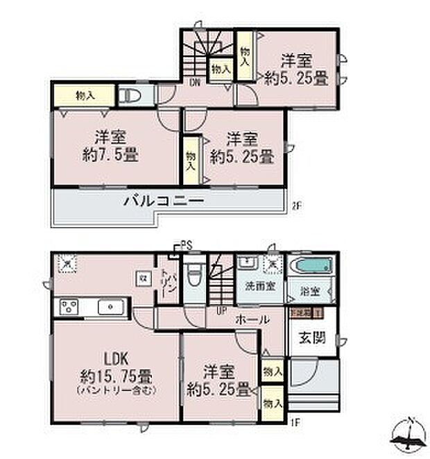 ~収納豊富なプランを採用~ ・パントリーなど収納豊富なプランを採用。家の中がスッキリと片付きます。 ・今のお住まいと収納力をぜひ比較してみてください。