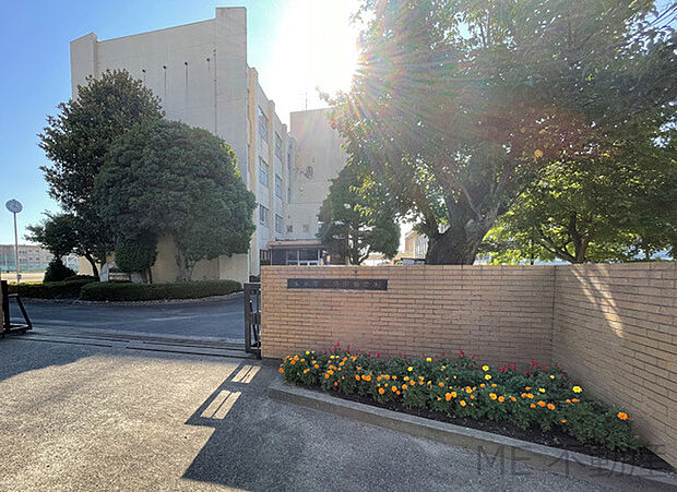 水戸市立緑岡中学校（850m）