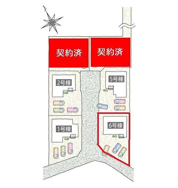 ~カースペース3台分ご用意~ ・3台分のカースペースがございますので、車通勤の方やご来客の多い方にもお勧めのお住まいです。 ・余裕の敷地で余裕の新生活をお過ごしいただけます。