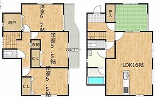 ～使い勝手の良い4ＬＤＫプラン～ ・シンプルで使い勝手が良く、人気の高い4ＬＤＫのプランを採用。 ・収納もしっかりございますので、お家の中がスッキリと片付きます。