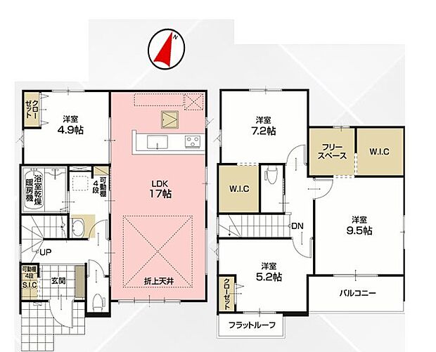 ~収納豊富なプランを採用~ ・ウォークインクローゼット、シューズインクロークなど収納豊富なプランを採用。 ・今のお住まいと収納力をぜひ比較してみてください。
