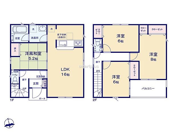 〜水周り集中プランを採用〜 ・キッチン・洗面など水回りを集中させることで家事のしやすい間取。 ・日々の事なので家事導線もご見学の際にぜひチェックしてみてください。