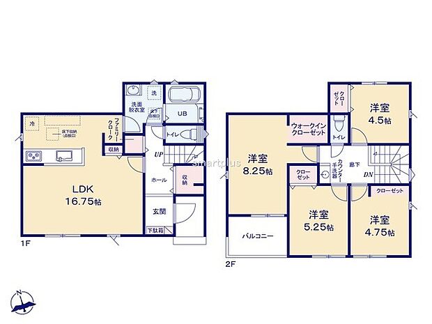 ~収納豊富なプランを採用~ ・ウォークインクローゼット、ファミリークロークなど収納豊富なプランを採用。 ・今のお住まいと収納力をぜひ比較してみてください。
