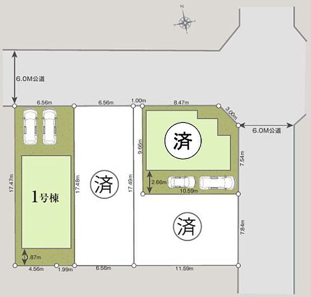 〜カースペース2台以上確保〜 ・各棟カースペースが2台以上ございますので、車通勤の方にもお勧めのプランとなっております。 ・余裕の敷地で余裕のある新生活をお過ごしいただけます。 