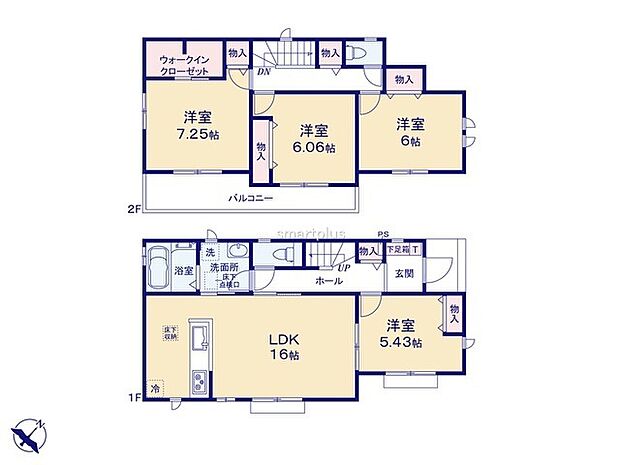 〜水回り集中プランを採用〜 ・キッチン・洗面など水回りを集中させることで家事のしやすい間取。 ・日々の事なので家事導線もご見学の際にぜひチェックしてみてください。