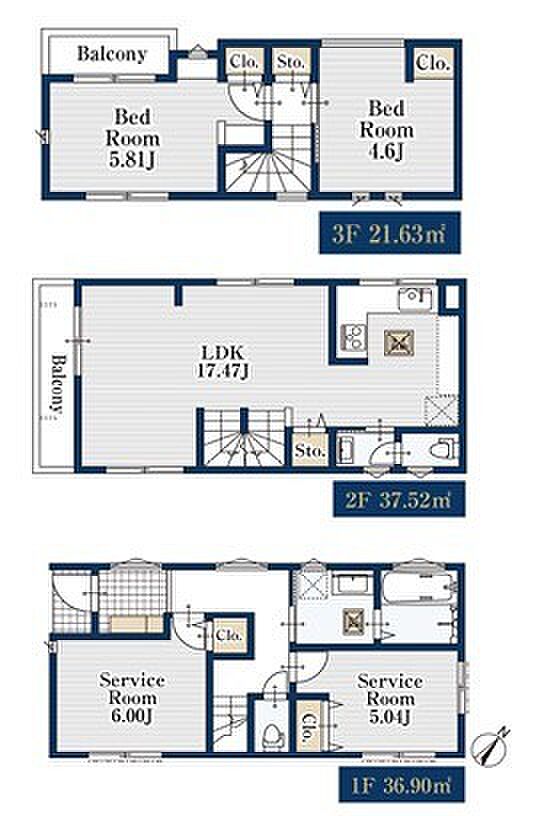 〜リビングイン階段を採用〜 ・リビングイン階段なので2階へ行く際、降りる際に必ずリビングを通る「ご家族の顔が見える」仕様。 ・家族の距離が近づく間取となっております。 