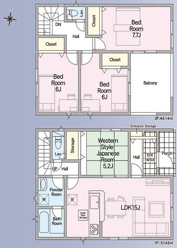 〜水回り集中プランを採用〜 ・キッチン・洗面など水回りを集中させることで家事のしやすい間取。 ・日々の事なので家事導線もご見学の際にぜひチェックしてみてください。 