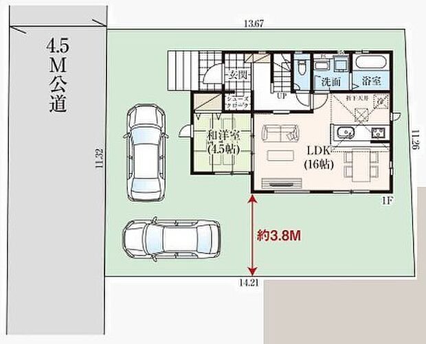 〜カースペース2台分ご用意〜 ・2台分のカースペースがございますので、車通勤の方やご来客の多い方にもお勧めのお住まいです。 ・余裕の敷地で余裕の新生活をお過ごしいただけます。 