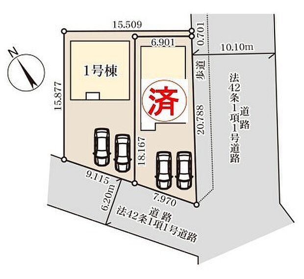 〜カースペース2台分ご用意〜 ・2台分のカースペースがございますので、車通勤の方やご来客の多い方にもお勧めのお住まいです。 ・余裕の敷地で余裕の新生活をお過ごしいただけます。 