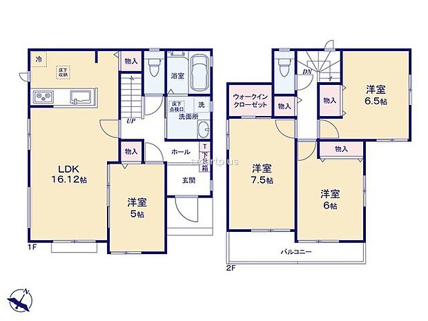 〜全居室南向きの間取り〜 ・各居室が南向きなので穏やかな陽の入る陽当り良好な仕様。 ・明るい空間でくつろぎのお時間をお過ごしいただけます。 