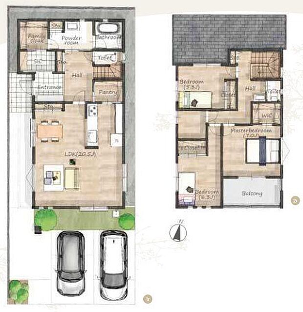 〜収納豊富なプランを採用〜 ・ウォークインクローゼット、シューズインクロークなど収納豊富なプランを採用。 ・今のお住まいと収納力をぜひ比較してみてください。