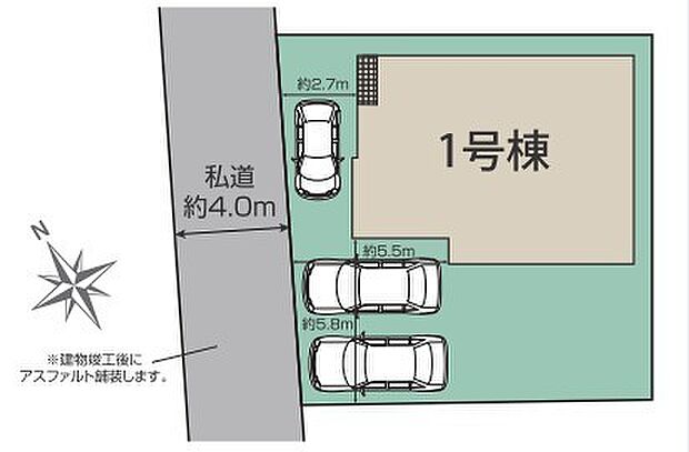 〜カースペース2台分ご用意〜 ・2台分のカースペースがございますので、車通勤の方やご来客の多い方にもお勧めのお住まいです。 ・余裕の敷地で余裕の新生活をお過ごしいただけます。