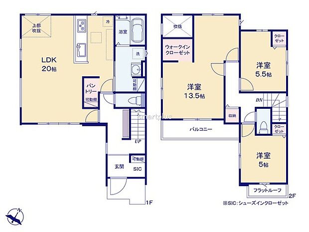 〜水周り集中プランを採用〜 ・キッチン・洗面など水回りを集中させることで家事のしやすい間取。 ・日々の事なので家事導線もご見学の際にぜひチェックしてみてください。