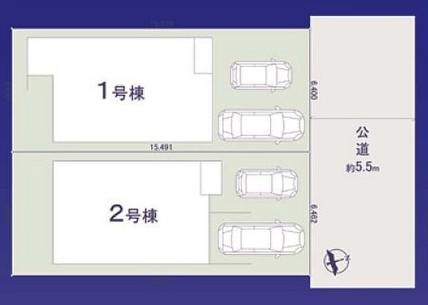 ~カースペース2台以上確保~ ・各棟カースペースが2台以上ございますので、車通勤の方にもお勧めのプランとなっております。 ・余裕の敷地で余裕のある新生活をお過ごしいただけます。