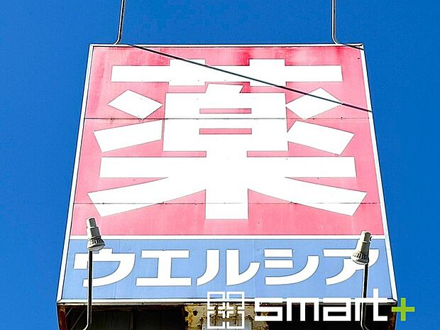 ウエルシア 流山三原店（910m）