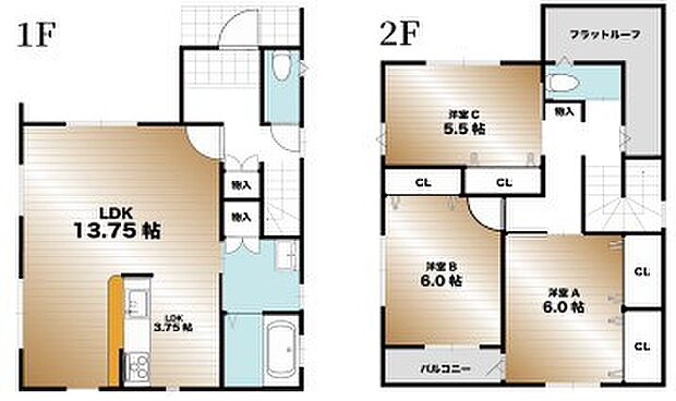 〜水周り集中プランを採用〜 ・キッチン・洗面など水回りを集中させることで家事のしやすい間取。 ・日々の事なので家事導線もご見学の際にぜひチェックしてみてください。