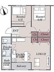 間取図画像 2LDK