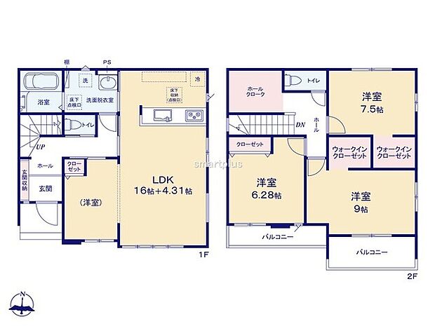 ~収納豊富なプランを採用~ ・ウォークインクローゼットなど収納豊富なプランを採用。家の中がスッキリと片付きます。 ・今のお住まいと収納力をぜひ比較してみてください。